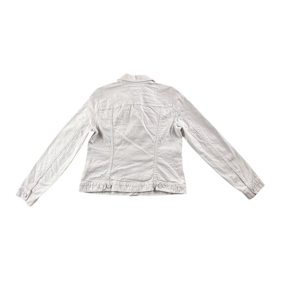 Tommy Hilfiger Jacket Womens Large Denim Stretch Jean Button Up Casual Coat Y2K - Picture 2 of 13